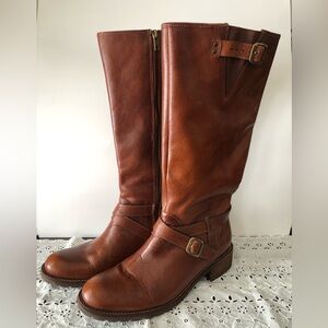 LL Bean Tall Brown Leather Riding Boots
